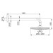 HA Kopfbrause HANSABASICJET Style 4436 1-strahlig 200x200 mm Ausld. 348 mm chr