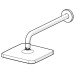 HA Kopfbrause HANSABASICJET Style 4436 1-strahlig 200x200 mm Ausld. 348 mm chr