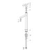 HA EHM WT-Batt. HANSADESIGNO Style 5169 Ausld. 171 mm DN15 chr