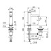 HA EHM WT-Batt. HANSADESIGNO Style 5183 Zugst.Ablgarn. Ausld. 125 mm DN15 chr