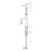 HA EHM WT-Batt. HANSADESIGNO Style 5183 Zugst.Ablgarn. Ausld. 125 mm DN15 chr