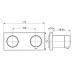 HA Fertigmontageset Thermostat-Batterie Hansaliving 4452 9583, chrom