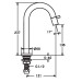 HA EHM WT-Batt. HANSANOVA 5091 Ausld. 131 mm DN15 Matt-Schwarz