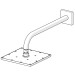 Hansa Kopfbrause quadratisch 250x250, mit Brausearm, Hansaviva 0418 verchromt