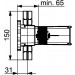 Hansa Unterputz-Einbaukörper Einhand-Batterie Hansamatrix 4401 0100, verchromt