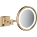 Hansgrohe Rasierspiegel AddStoris brushed bronze mit LED Licht