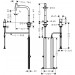 Hansgrohe 2-L.Spültischmischer 200 Select 2jet sBox Ausziehbr.M7120-H200 edelstahl-opt.