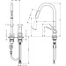 Hansgrohe 2-Loch Spültischmischer Axor Citterio M chrom mit Ausziehbrause