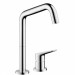 Hansgrohe 2-Loch Spültischmischer Axor Citterio M steel mit Schwenkauslauf