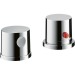 Hansgrohe 2-Loch Thermostatmischer AXOR Uno Fertigset chrom für Wannenrandmontage