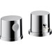Hansgrohe 2-Loch Thermostatmischer AXOR Uno Fertigset chrom für Wannenrandmontage