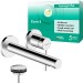Hansgrohe 2-Loch Waschtischmischer Unterputz  Zesis S F-Set 195 mm Auslauf chrom