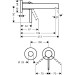 Hansgrohe 2-Loch Waschtischmischer Unterputz  Zesis S F-Set 195mm Auslauf mattschwarz