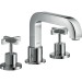 Hansgrohe 3-L.Wannenarmatur Axor Citterio F-Set f.Wannenrand chrom m.Kreuzgriff