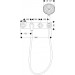 Hansgrohe 3-L.Wannenarmatur Axor Citterio F-Set Wand chrom m.Kreuzgriff/Platte/Handbr.