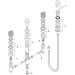 Hansgrohe 3-Loch Wannenarmatur Grundkörper Axor für Wannenrandmontage