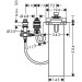 Hansgrohe 3-Loch Wannenarmatur Grundkörper Axor für Wannenrandmontage sBox