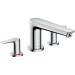 Hansgrohe 3-Loch Wannenarmatur Talis E F-Set chrom f.Wannenrandmontage
