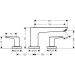 Hansgrohe 3-Loch Wannenarmatur Talis E F-Set chrom f.Wannenrandmontage