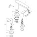 Hansgrohe 3-Loch Wannenarmatur Talis E F-Set chrom f.Wannenrandmontage