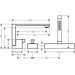 Hansgrohe 3-Loch Wannenmischer Axor Edge F-Set chrom Wannenrandmontage