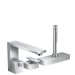 Hansgrohe 3-Loch Wannenmischer Axor Edge F-Set Diamantschliff chrom Wannenrandmontage