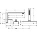 Hansgrohe 3-Loch Wannenmischer Axor Edge F-Set Diamantschliff chrom Wannenrandmontage