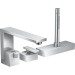 Hansgrohe 3-Loch Wannenmischer Axor Edge F-Set Diamantschliff chrom Wannenrandmontage