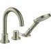 Hansgrohe 3-Loch Wannenmischer Axor Uno F-Set Bügelgriff BN Wannenrandmontage