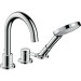 Hansgrohe 3-Loch Wannenmischer Axor Uno F-Set Bügelgriff chrom Wannenrandmontage