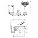 Hansgrohe 3-Loch Wannenmischer Metropol F-Set chrom Wannenrandmontage