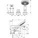 Hansgrohe 3-Loch Wannenmischer Metropol F-Set chrom Wannenrandmontage