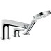 Hansgrohe 3-Loch Wannenmischer Talis E F-Set chrom Wannenrandmontage