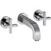 Hansgrohe 3-Loch Waschtischarm.Axor Citterio Wand Fertigset kurz chrom m.Kreuzgriffen