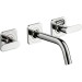 Hansgrohe 3-Loch Waschtischarm.UP Axor Citterio M chrom kurzer Ausl.m.Hebelgr.