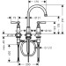 Hansgrohe 3-Loch Waschtischarmatur 180 Axor Montreux Standmodell Hebelgriff BN