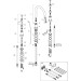 Hansgrohe 3-Loch Waschtischarmatur 180 Axor Montreux Standmodell Hebelgriff BN
