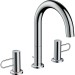 Hansgrohe 3-Loch Waschtischarmatur 200 Axor Uno Bügelgriff chrom