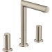 Hansgrohe 3-Loch Waschtischarmatur 200 Axor Uno Zerogriff BN