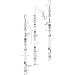 Hansgrohe 3-Loch Waschtischarmatur 200 Axor Uno Zerogriff BN