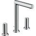 Hansgrohe 3-Loch Waschtischarmatur 200 Axor Uno Zerogriff chrom
