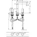 Hansgrohe 3-Loch Waschtischarmatur 200 Axor Uno Zerogriff chrom