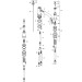 Hansgrohe 3-Loch Waschtischarmatur 30 Axor Montreux Hebelgriff chrom