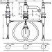 Hansgrohe 3-Loch Waschtischarmatur 30 Axor Montreux Hebelgriff chrom
