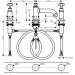 Hansgrohe 3-Loch Waschtischarmatur 30 Axor Montreux Kreuzgriff chrom