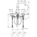 Hansgrohe 3-Loch Waschtischarmatur Axor Citterio chrom mit Hebelgriffen
