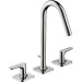 Hansgrohe 3-Loch Waschtischarmatur Axor Citterio M chrom mit Hebelgriffen
