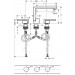Hansgrohe 3-Loch Waschtischarmatur Axor Edge chrom