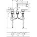 Hansgrohe 3-Loch Waschtischarmatur Axor Edge Diamantschliff chrom