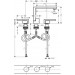Hansgrohe 3-Loch Waschtischarmatur Axor Edge Diamantschliff chrom